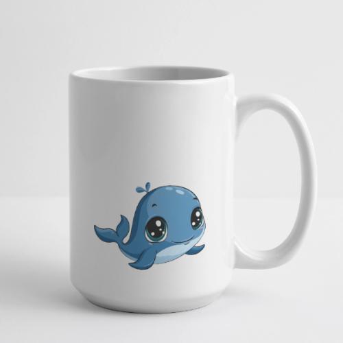 Smiling Blue Baby Whale - Coffee/Tea Mug 15 oz
