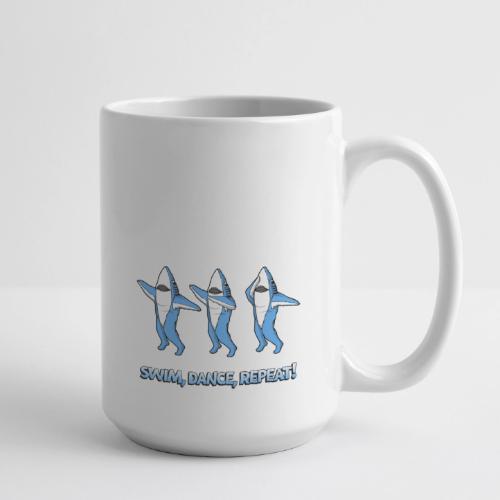 Dancing Sharks - Swim, Dance, Repeat - Coffee/Tea Mug 15 oz