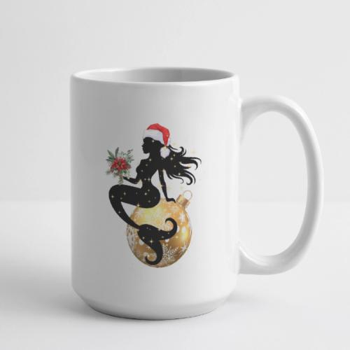 Merry Mermaid - Christmas Edition Design - Coffee/Tea Mug 15 oz