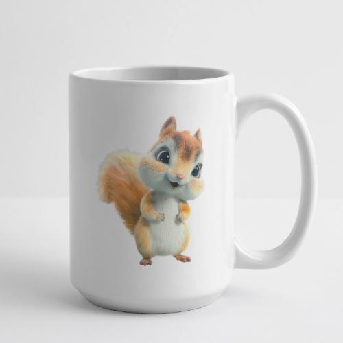 Adorable Cartoon Baby Squirrel Smiling - Coffee/Tea Mug 15 oz