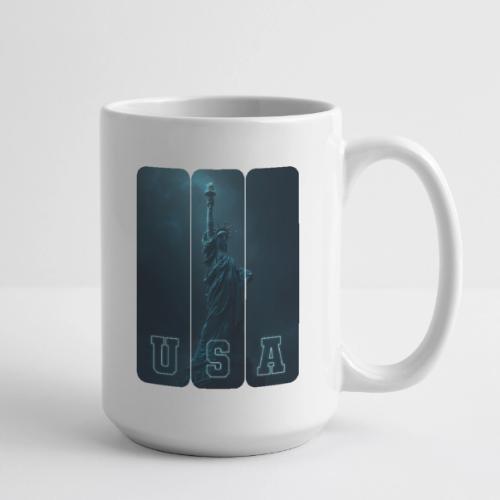 Neon Liberty USA Triptych - Coffee/Tea Mug 15 oz