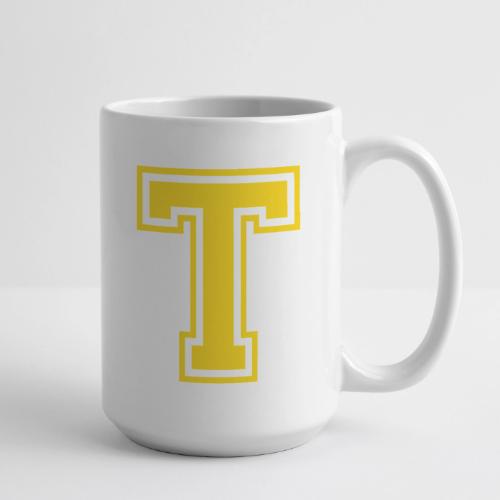 Letter T – Capital Athletic Alphabet Monogram - Coffee/Tea Mug 15 oz
