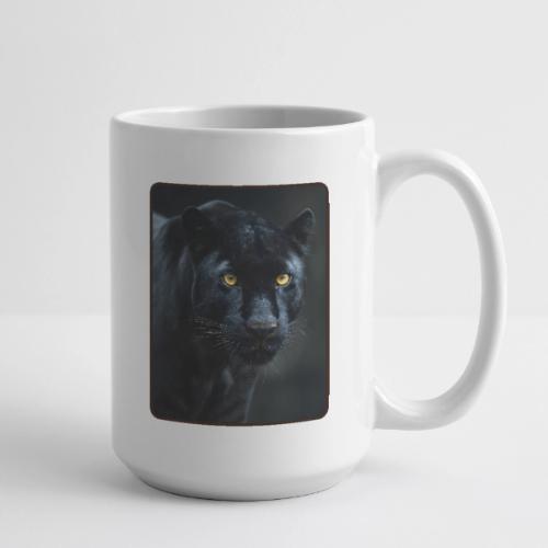 Black Panther Glowing Eyes Design - Coffee/Tea Mug 15 oz
