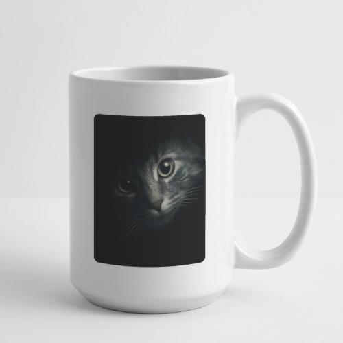 Cat Face in Shadow Close-Up Design - Coffee/Tea Mug 15 oz