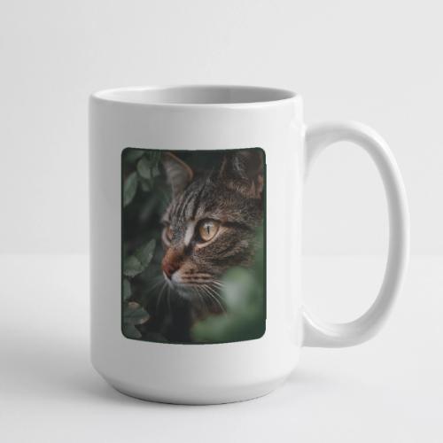 Tabby Cat Jungle Eyes Design - Coffee/Tea Mug 15 oz