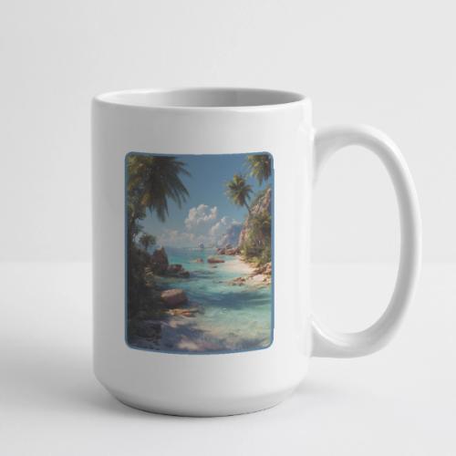 Tropical Island Paradise Ocean Design - Coffee/Tea Mug 15 oz