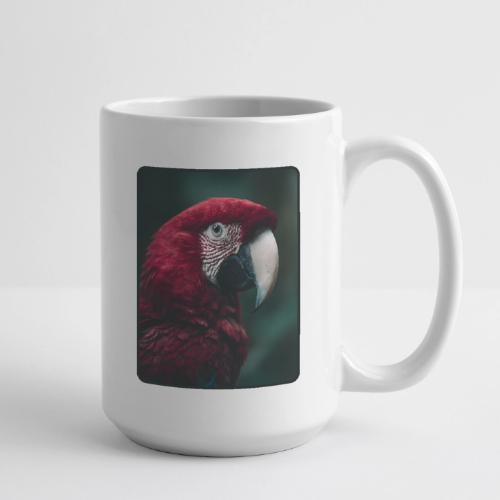 Red Green Macaw Bird Portrait Design - Coffee/Tea Mug 15 oz