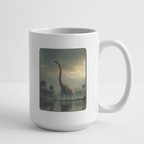 Brachiosaurus Misty Lake Design - Coffee/Tea Mug 15 oz