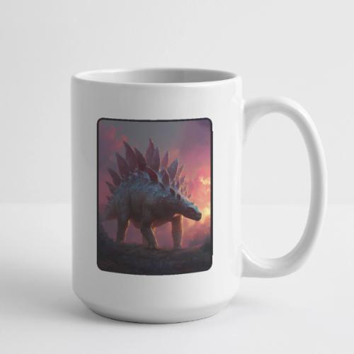 Stegosaurus Sunset Forest Design - Coffee/Tea Mug 15 oz