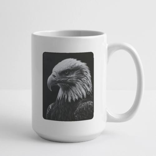 Black White Bald Eagle Design - Coffee/Tea Mug 15 oz