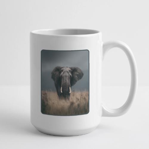 Majestic African Elephant Portrait Design - Coffee/Tea Mug 15 oz