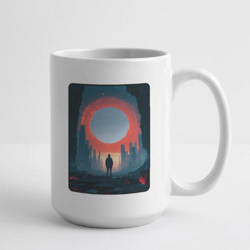 Cosmic Portal Future City Design - Coffee/Tea Mug 15 oz
