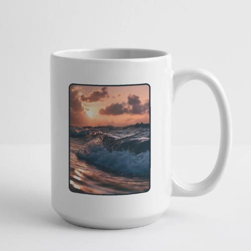 Golden Sunset Ocean Wave - Coffee/Tea Mug 15 oz