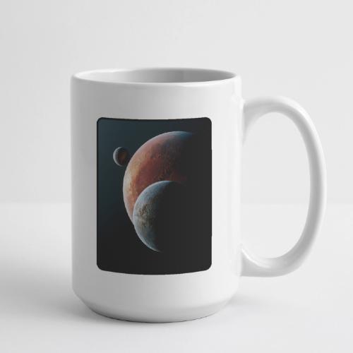 Three Planets Deep Space Design - Coffee/Tea Mug 15 oz