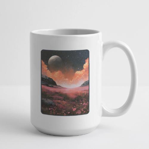 Moonlit Fantasy Flower Landscape - Coffee/Tea Mug 15 oz