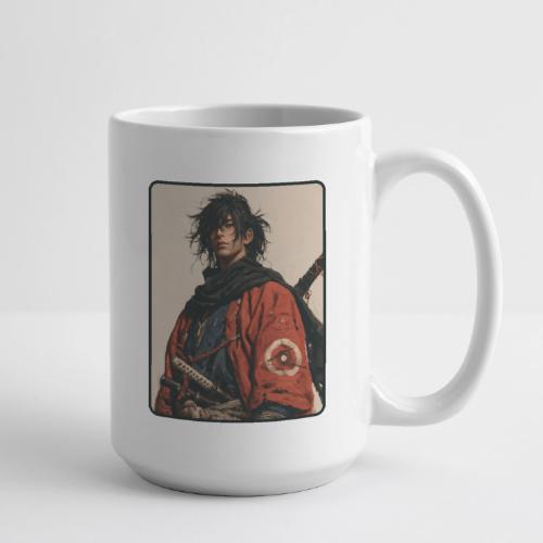 Young Samurai Warrior Portrait - Coffee/Tea Mug 15 oz