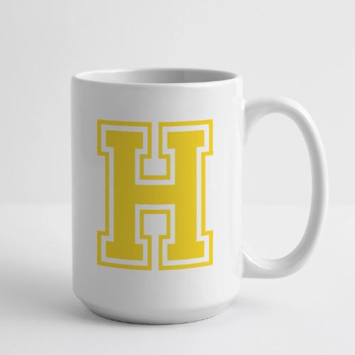 Letter H – Capital Athletic Alphabet Monogram - Coffee/Tea Mug 15 oz