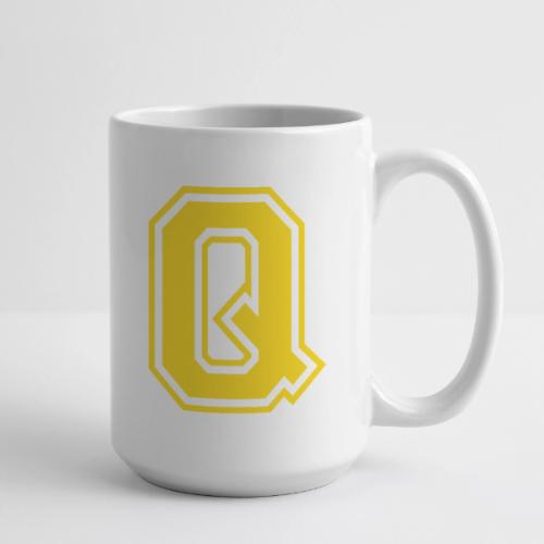 Letter Q – Capital Athletic Alphabet Monogram - Coffee/Tea Mug 15 oz