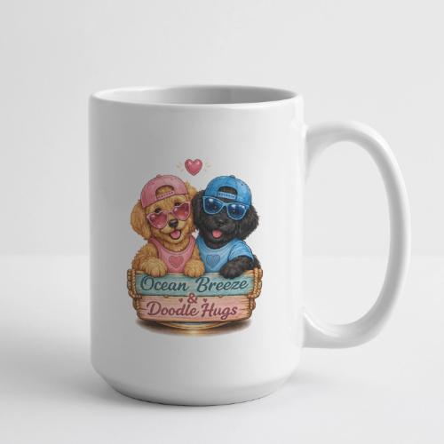 Ocean Breeze & Doodle Hugs - Coffee/Tea Mug 15 oz