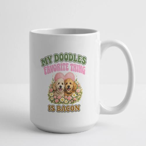My Doodles Favorite Thing Is Bacon - Coffee/Tea Mug 15 oz