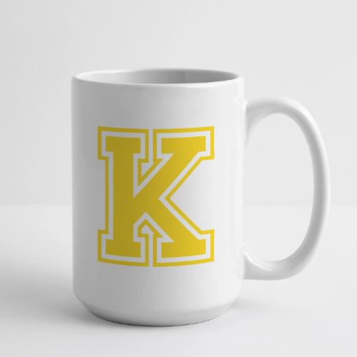 Letter k – Capital Athletic Alphabet Monogram - Coffee/Tea Mug 15 oz