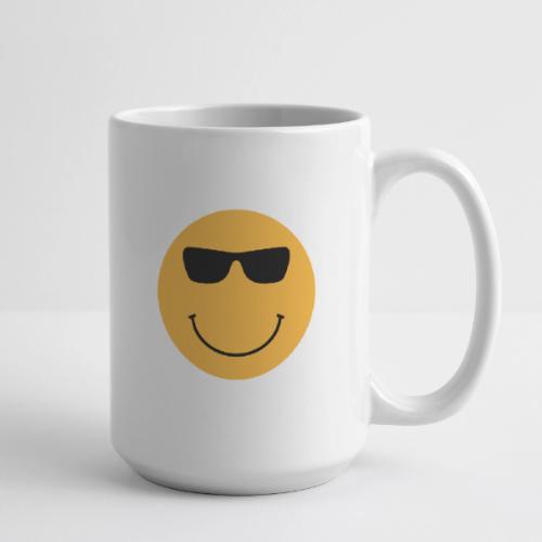 Orange Face with Sunglasses - Coffee/Tea Mug 15 oz