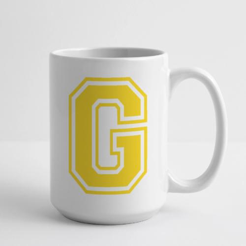 Letter G – Capital Athletic Alphabet Monogram - Coffee/Tea Mug 15 oz
