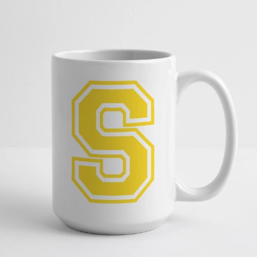 Letter S – Capital Athletic Alphabet Monogram - Coffee/Tea Mug 15 oz