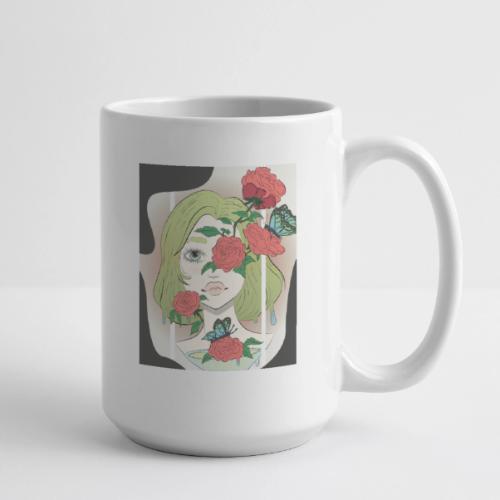 Girl with Rose Vine - Coffee/Tea Mug 15 oz