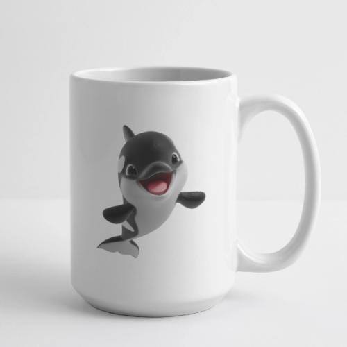 Smiling Cartoon Baby Orca - Coffee/Tea Mug 15 oz