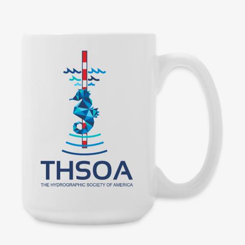 Seahorse Geo Type Stacked - Aquaholic - Coffee/Tea Mug 15 oz
