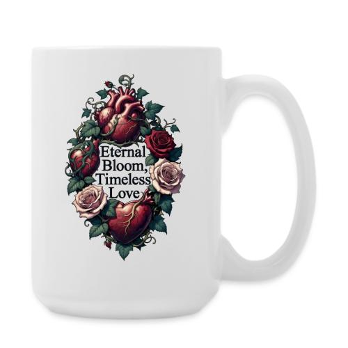 Eternal Bloom Timeless Love Entwined Hearts T-Shir - Coffee/Tea Mug 15 oz