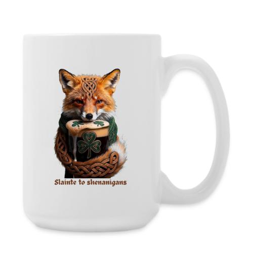 Sly Emerald Fox Toast T-Shirt - Coffee/Tea Mug 15 oz