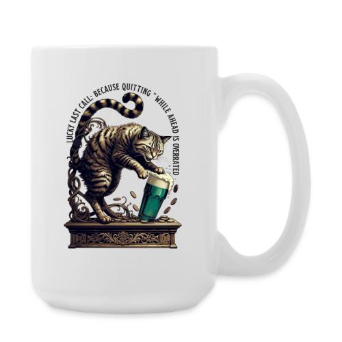 Lucky Last Call Cat Graphic Tee - Coffee/Tea Mug 15 oz