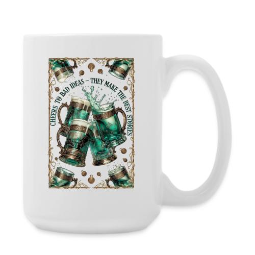 Cheers to Bad Ideas Tankards Graphic Tee - Coffee/Tea Mug 15 oz