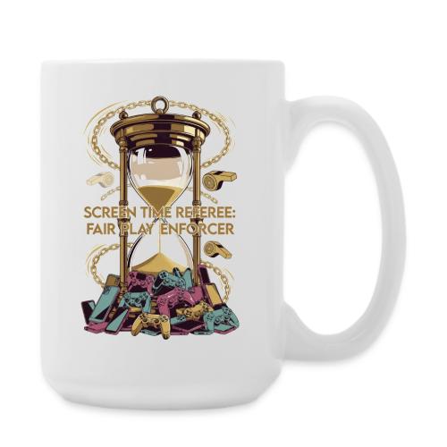 Screen Time Referee T Shirt, Fair Play Enforcer - Coffee/Tea Mug 15 oz
