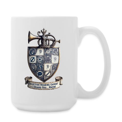 Selective Hearing Expert Crest T Shirt - Coffee/Tea Mug 15 oz