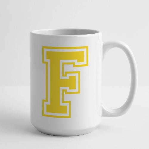Letter F – Capital Athletic Alphabet Monogram - Coffee/Tea Mug 15 oz