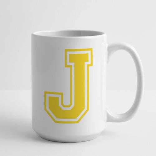 Letter J – Capital Athletic Alphabet Monogram - Coffee/Tea Mug 15 oz