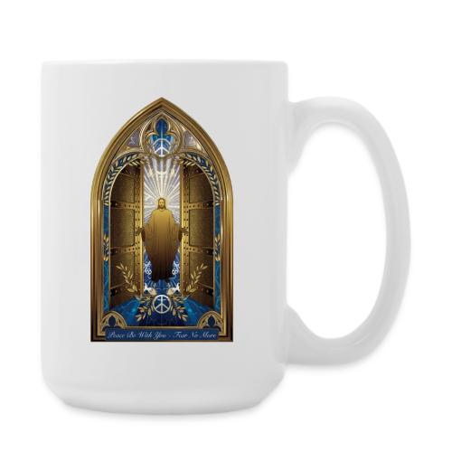 Easter Peace Be With You Locked Doors T Shirt,Gift - Coffee/Tea Mug 15 oz