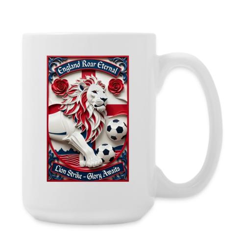 England Lion Soccer T Shirt, Football Pride Gift - Coffee/Tea Mug 15 oz