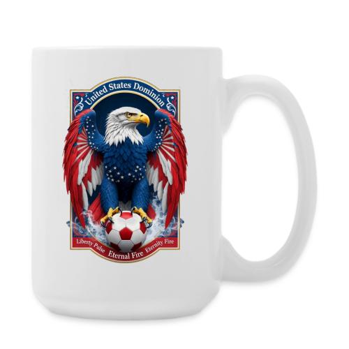 USA Eagle Emblem T Shirt, USA Soccer Pride Gift - Coffee/Tea Mug 15 oz