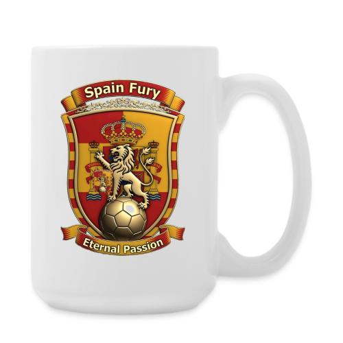 Spain Lion Fury T-Shirt, Spanish Crest Gift - Coffee/Tea Mug 15 oz