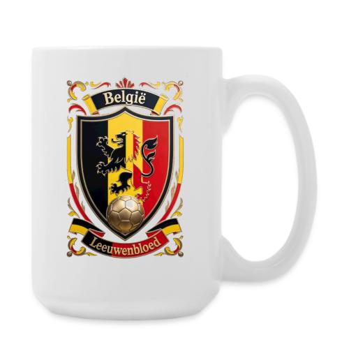 Belgium Lion Crest T-Shirt, Belgian Flag Gift - Coffee/Tea Mug 15 oz