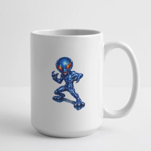 Angry Blue Alien - Coffee/Tea Mug 15 oz