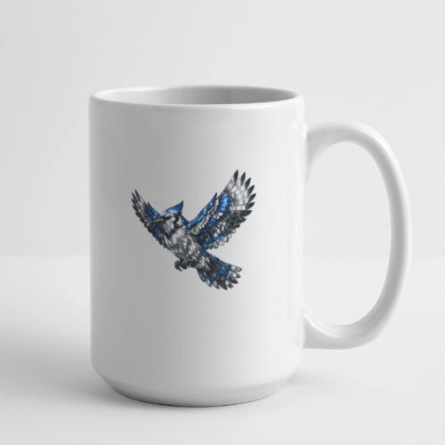 Silver Blue Jay in Flight - Coffee/Tea Mug 15 oz