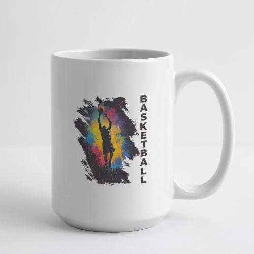 High Energy Basketball Paint Splatter Art - Coffee/Tea Mug 15 oz