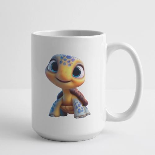 Joyful 3D Baby Turtle with Big Eyes - Coffee/Tea Mug 15 oz