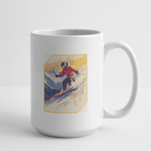 Skiing Through Snow Dreams - Coffee/Tea Mug 15 oz