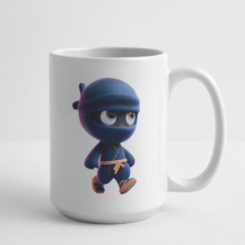 Playful Cartoon Baby Ninja Walking Happily - Coffee/Tea Mug 15 oz